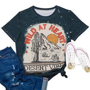 Wild At Heart Country Western Graphic T-Shirt